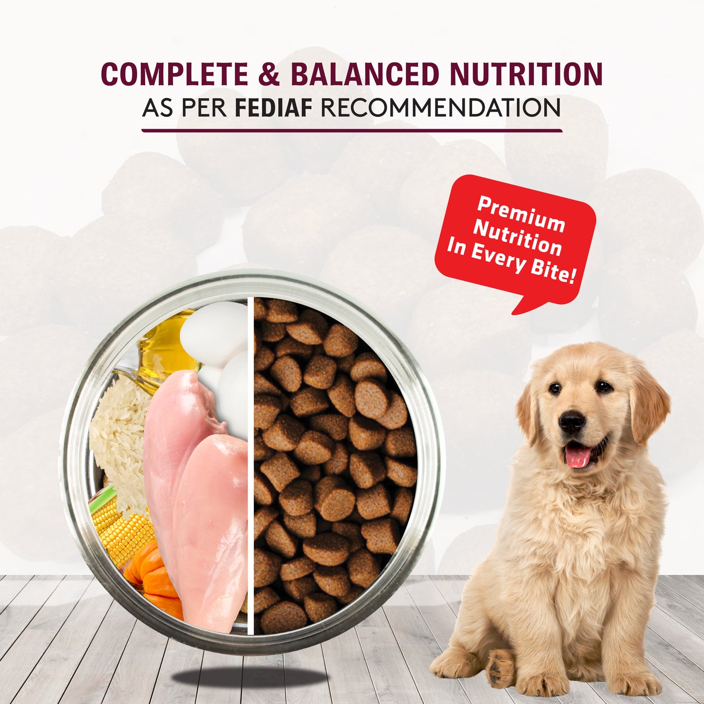 Vibrant Dog Puppy (CHICKEN | EGG | PUMPKIN)