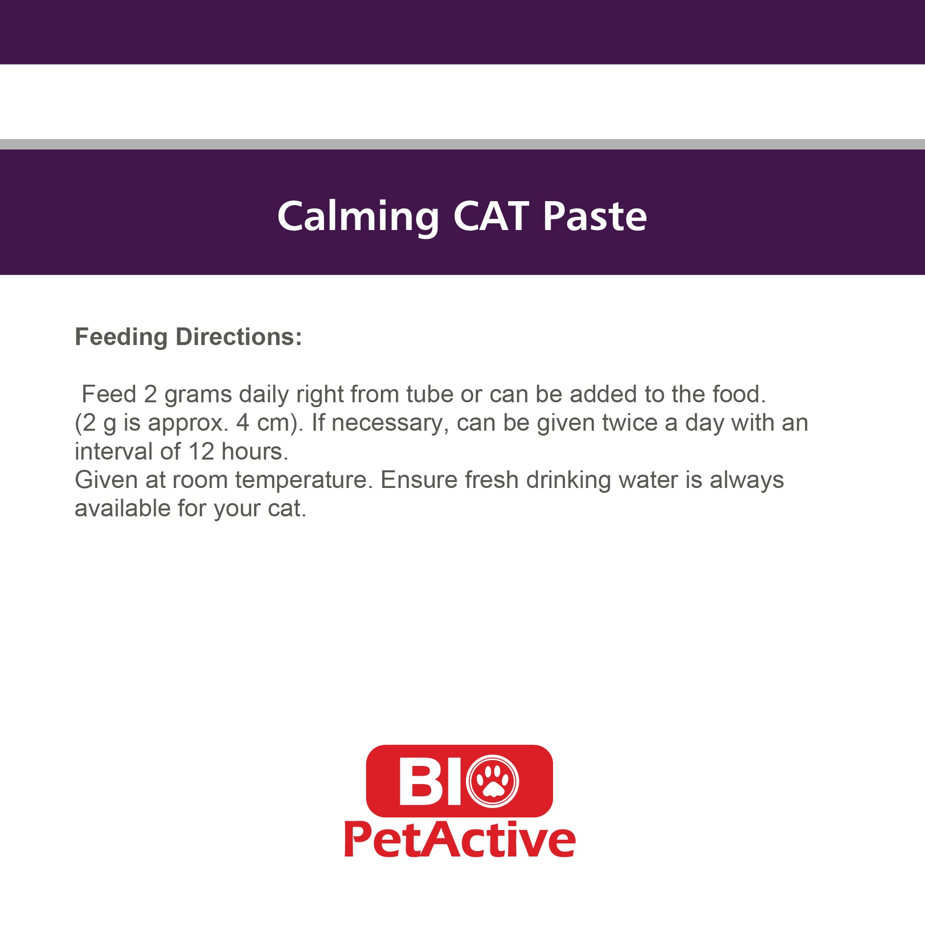 CalmingCAT Paste - Natural Calming Support for Cats