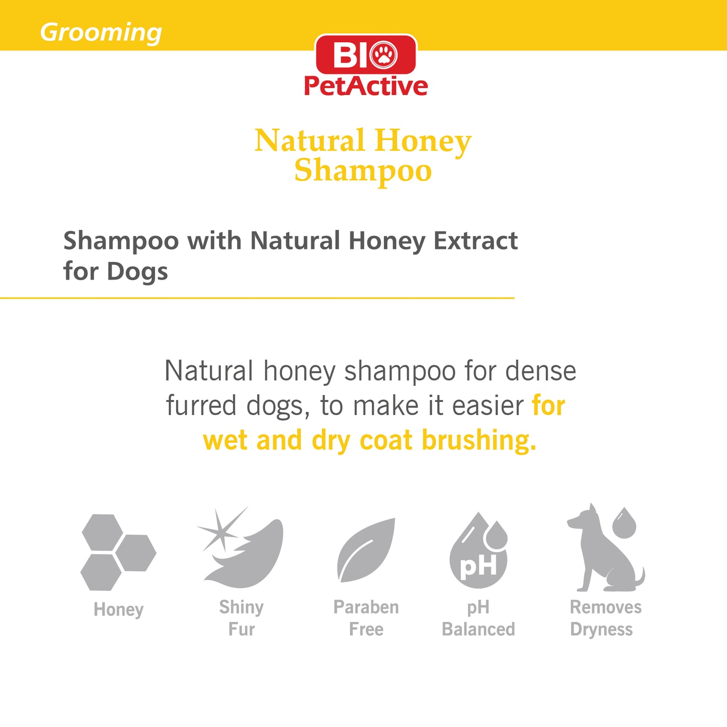 NATURAL HONEY SHAMPOO FOR DOGS