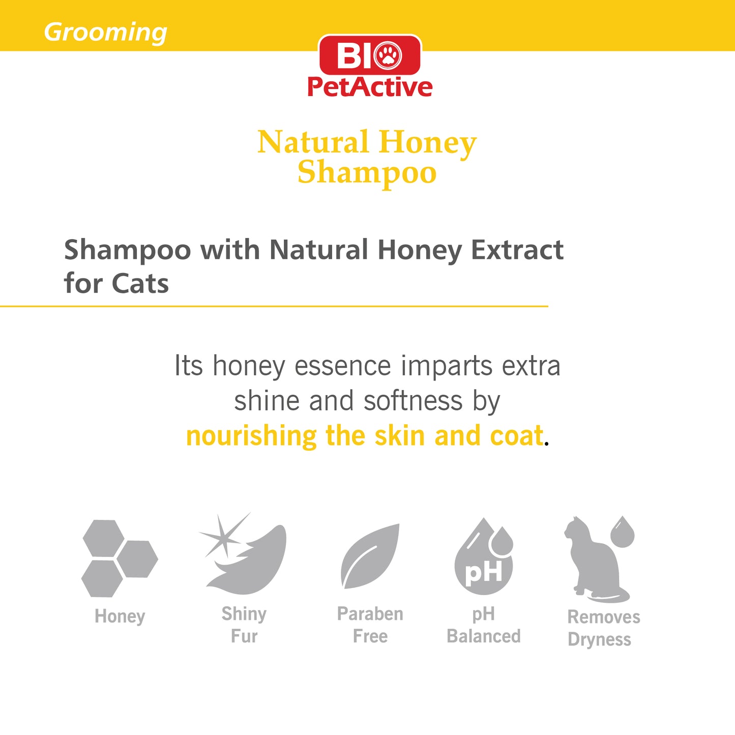 NATURAL HONEY SHAMPOO FOR CATS