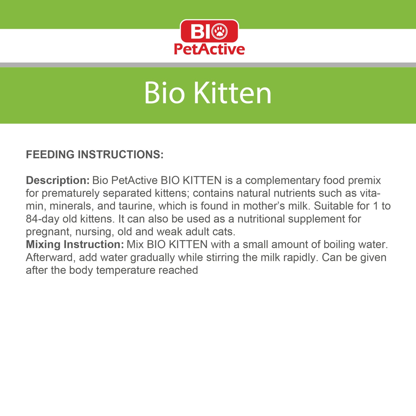 BIO KITTEN