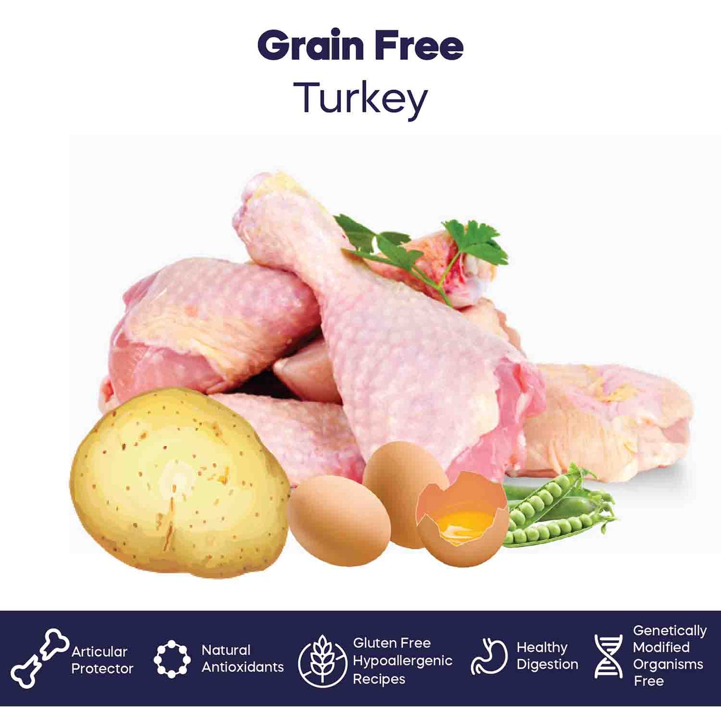 DIBAQ NATURAL MOMENTS GRAIN FREE DOG TURKEY (ADULT) - Vibrant Remedies