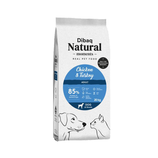 DIBAQ NATURAL MOMENTS BREEDER DOG CHICKEN & TURKEY (ADULT) - Vibrant Remedies