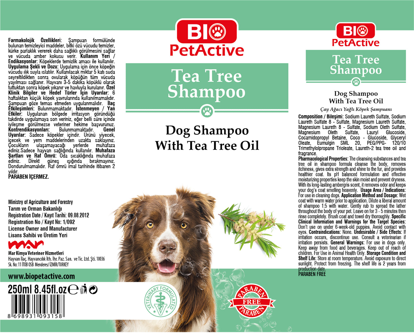 TEA TREE SHAMPOO FOR DOGS