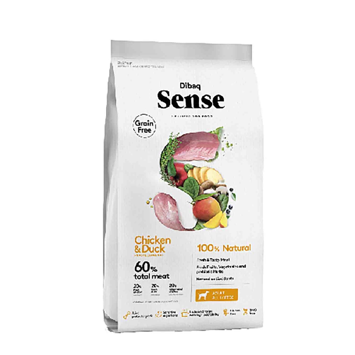 DIBAQ SENSE GRAIN FREE CHICKEN & DUCK (ADULT) - Vibrant Remedies