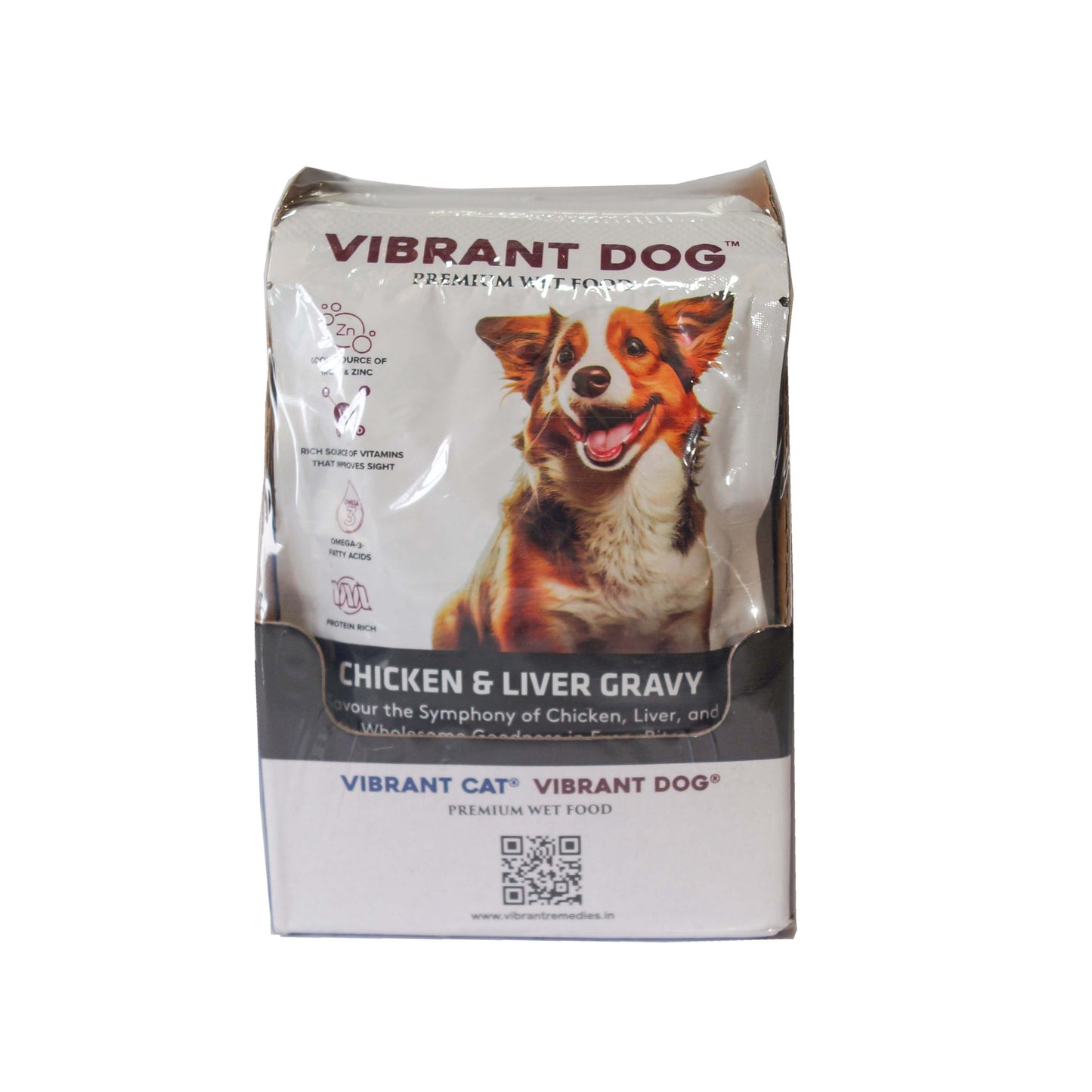 Vibrant Dog Wet Food Chicken & Liver Gravy (PACK OF 15)