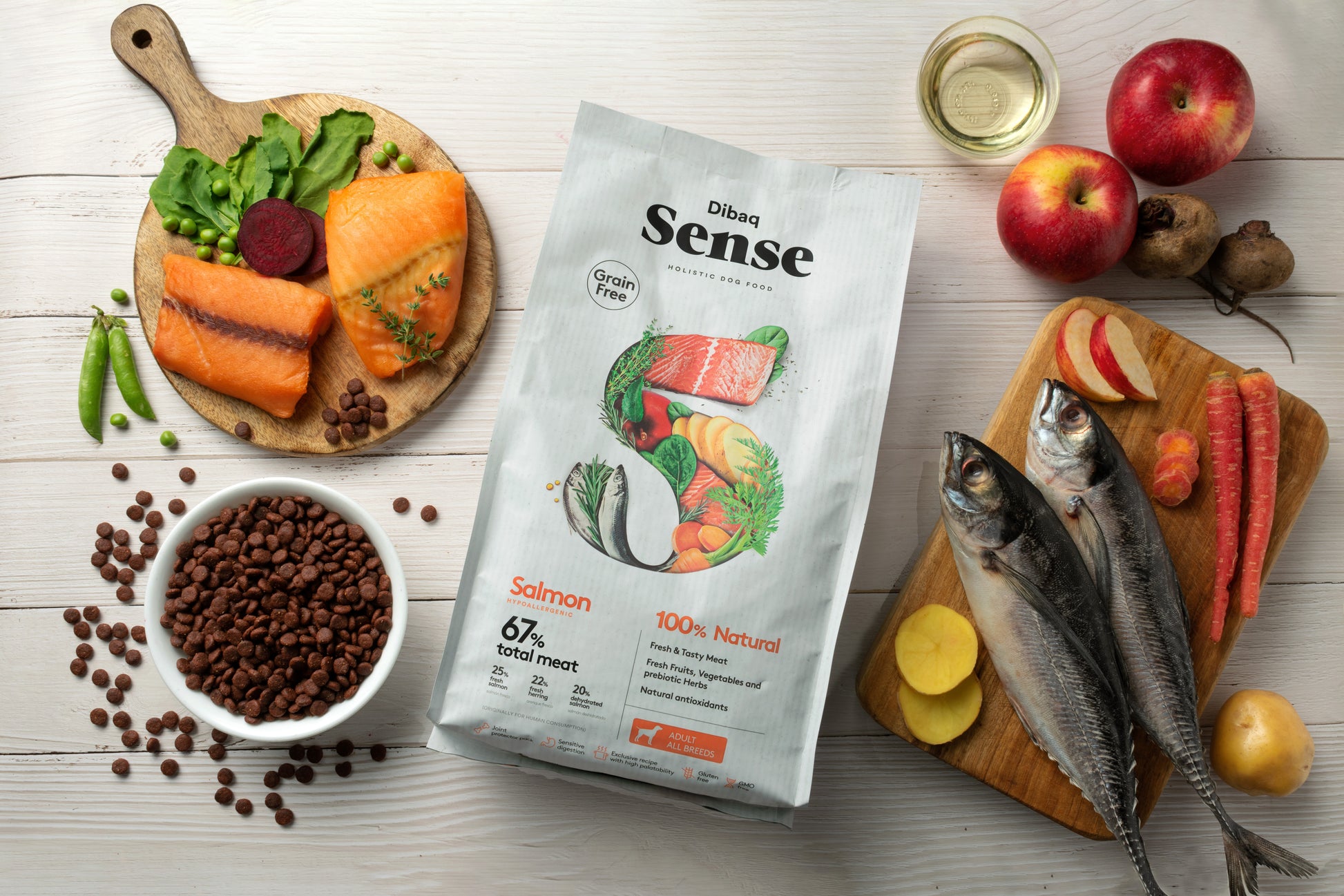 DIBAQ SENSE GRAIN FREE SALMON (ADULT MINI) - Vibrant Remedies