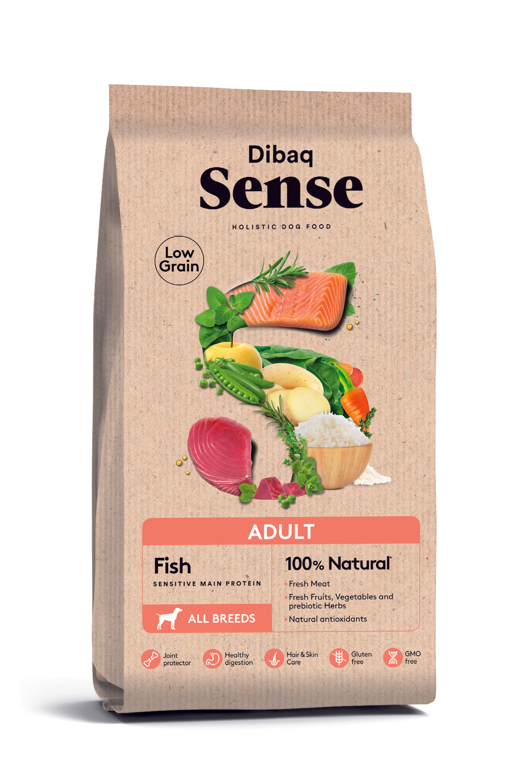 Dibaq Sense Low Grain Dog Adult Fish - Vibrant Remedies