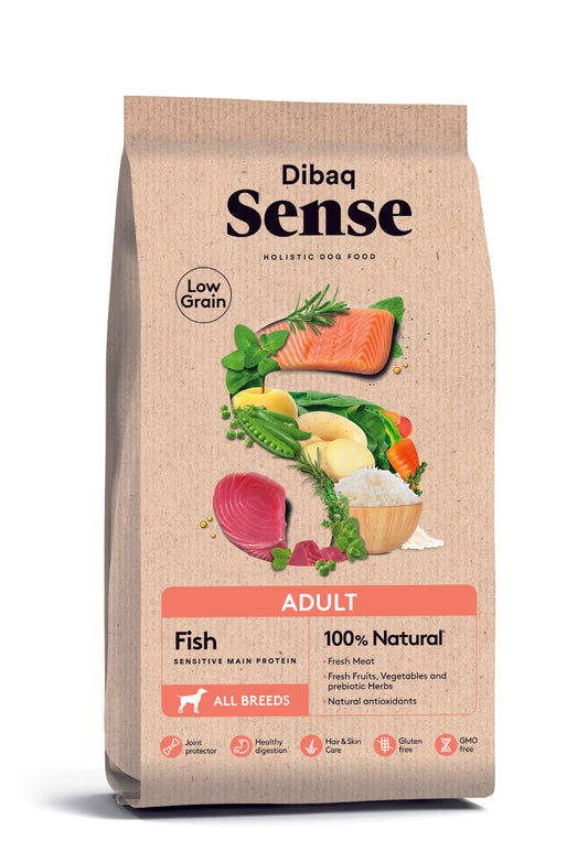 Dibaq Sense Low Grain Dog Adult Fish - Vibrant Remedies