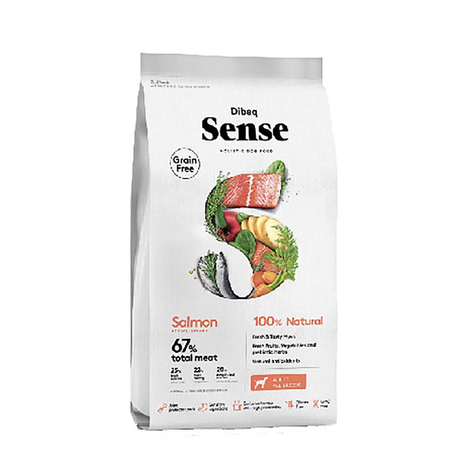 DIBAQ SENSE GRAIN FREE SALMON (ADULT) - Vibrant Remedies