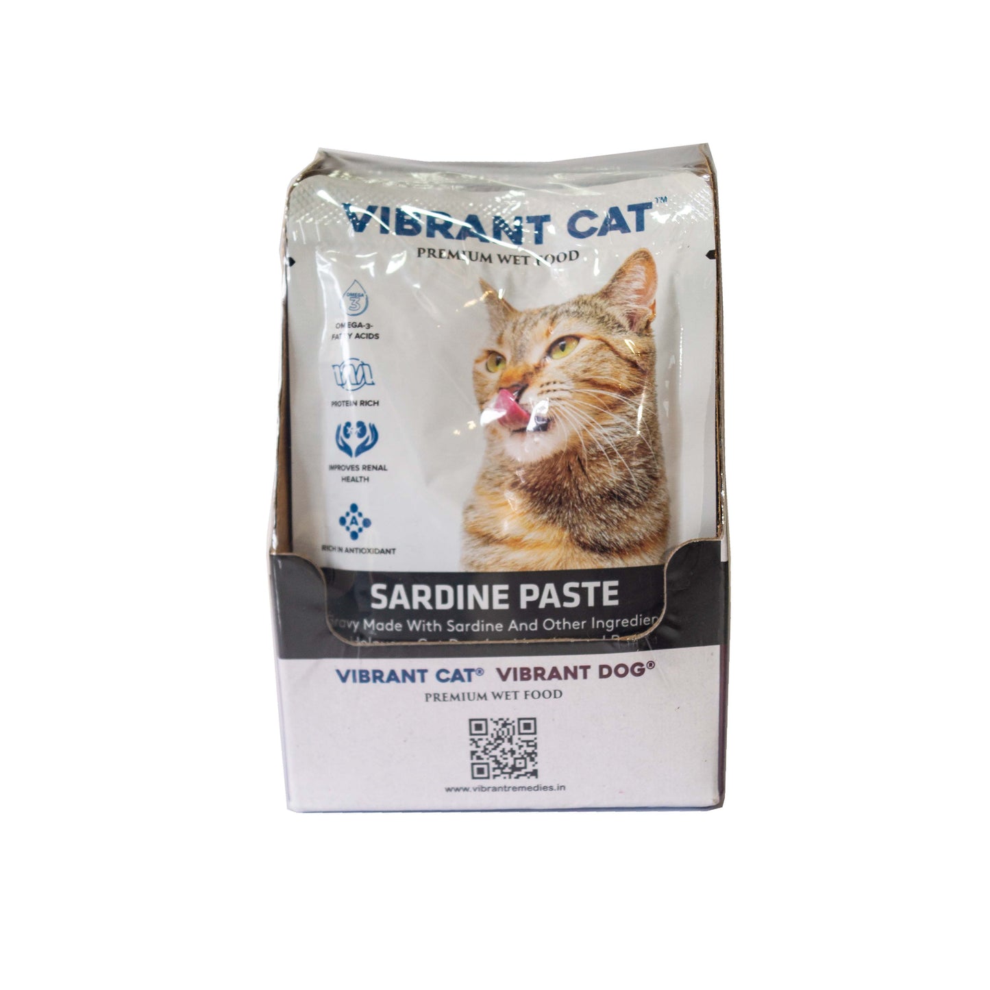 Vibrant Cat Wet Food Sardine Paste (PACK OF 15)