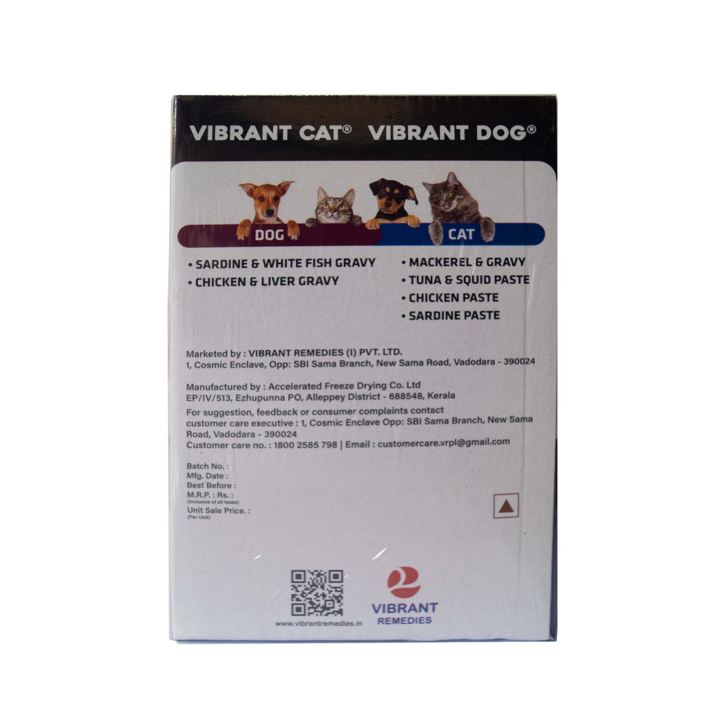 Vibrant Cat Wet Food Chicken Paste (PACK OF 15)