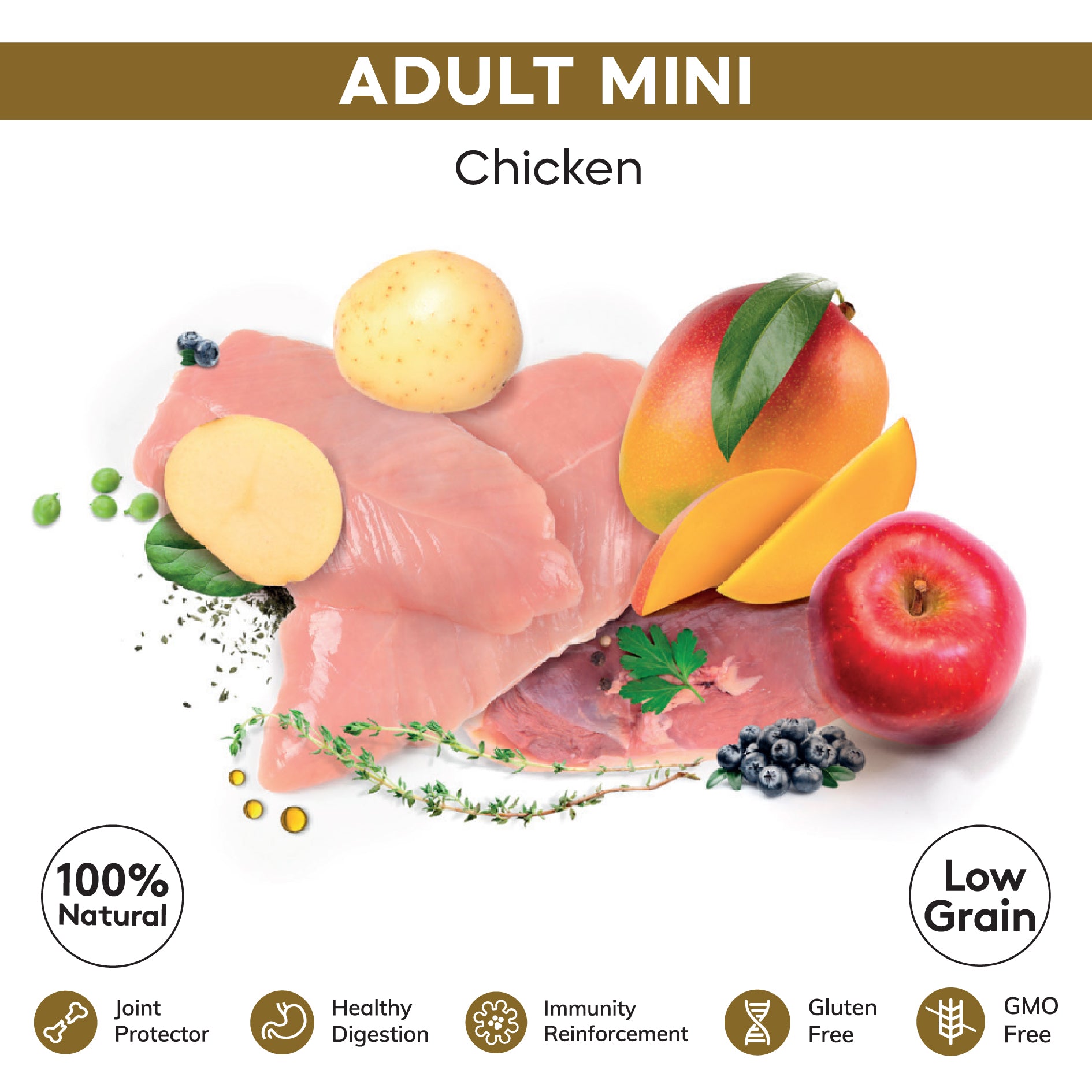 SENSE Low Grain DOG ADULT MINI CHICKEN 2KG - Vibrant Remedies