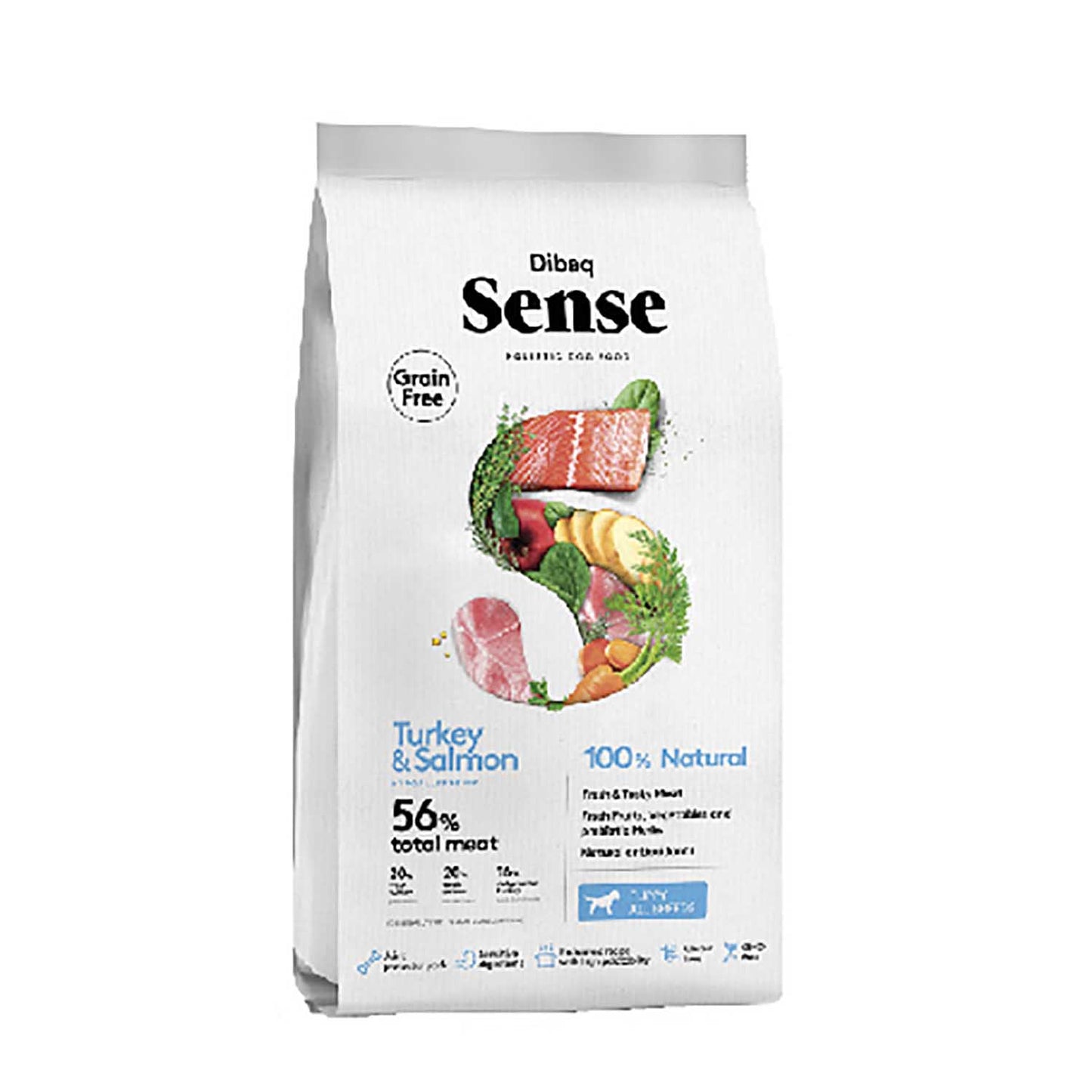 DIBAQ SENSE GRAIN FREE TURKEY & SALMON (PUPPY) - Vibrant Remedies